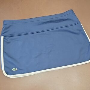 LACOSTE Navy Skirt with White Trim Sz 42‎ / Sz 12-14 Large